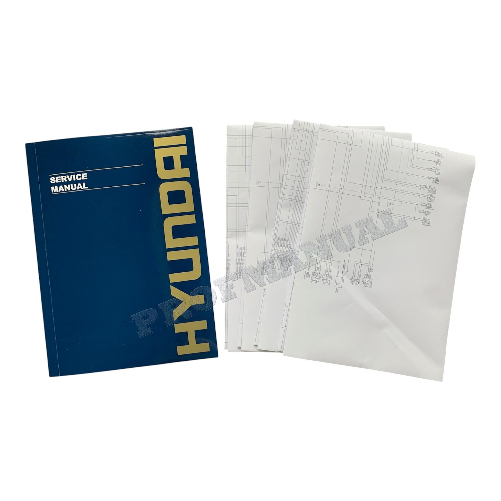 Hyundai R80CR-9A CRAWLER EXCAVATOR Hardcover Repair Service Manual