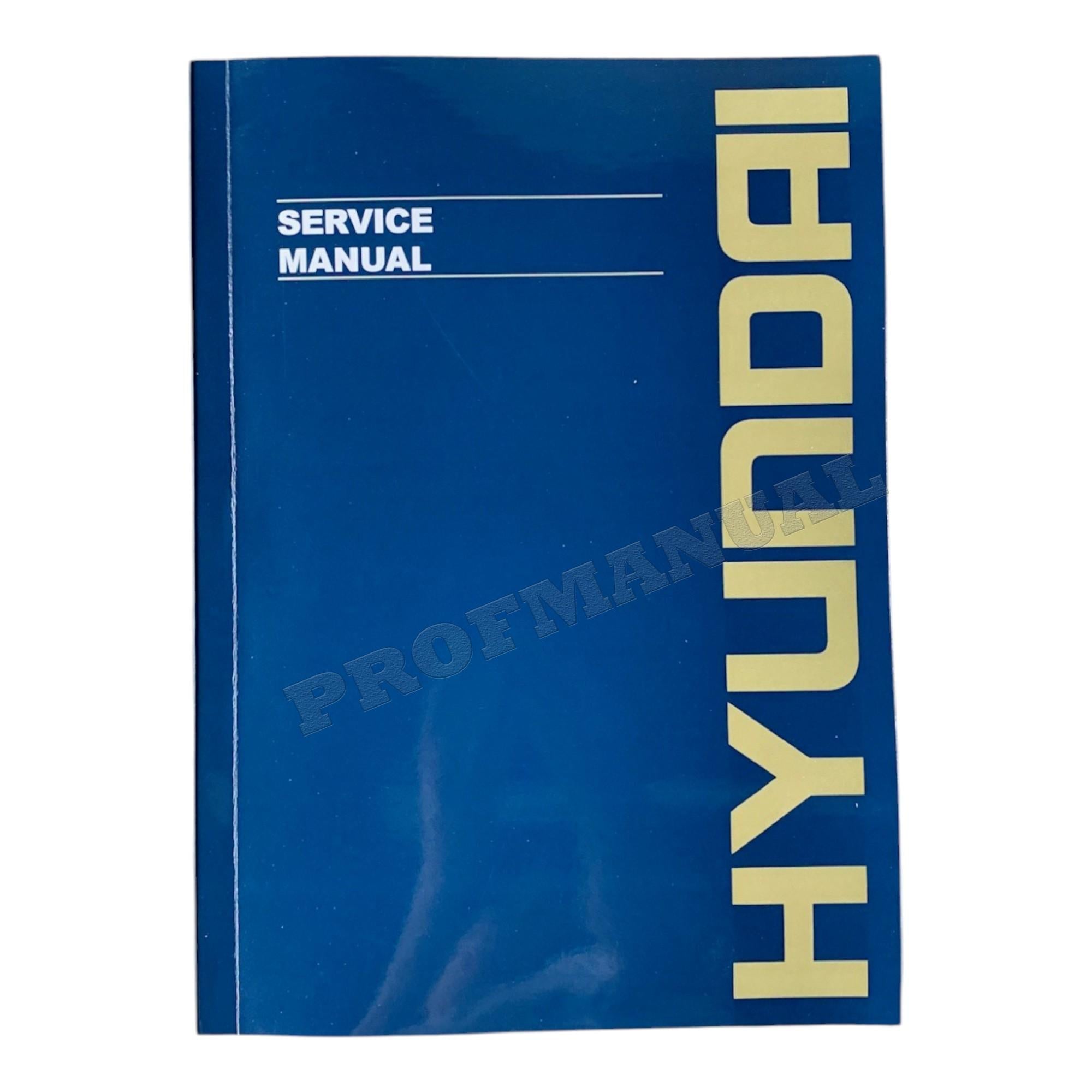 Hyundai R80CR-9A CRAWLER EXCAVATOR Hardcover Repair Service Manual