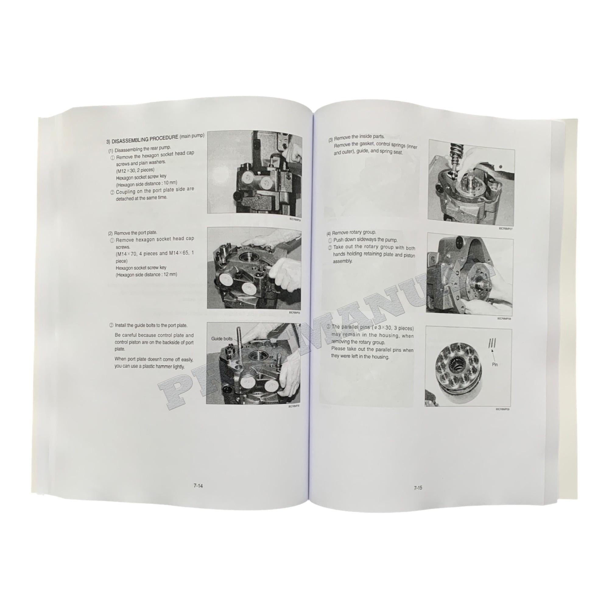 Hyundai R80CR-9A CRAWLER EXCAVATOR Hardcover Repair Service Manual