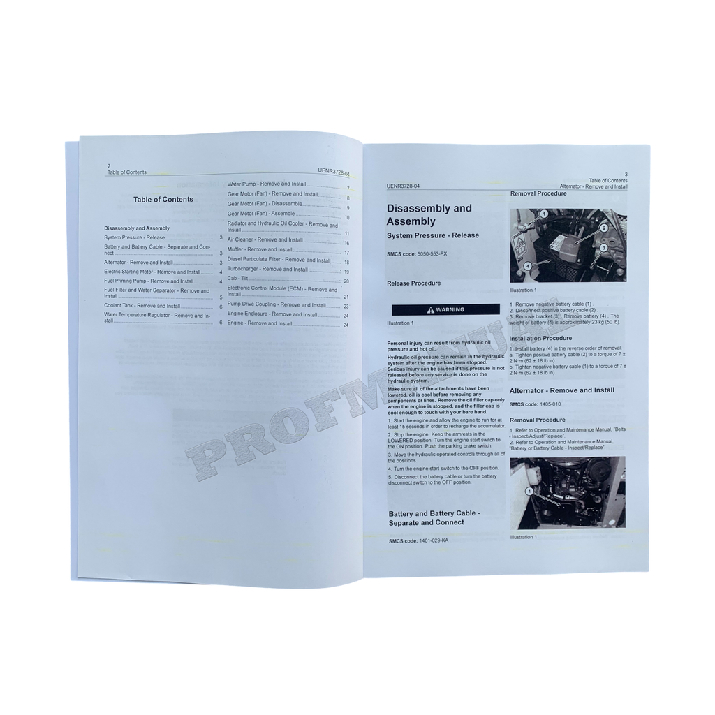 Manual de servicio del cargador Caterpillar 236D 242D 246D 262D Suministro del motor Desmontaje y montaje