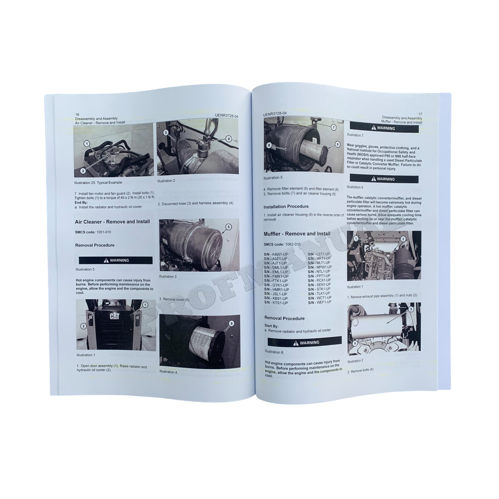 Manual de servicio del cargador Caterpillar 236D 242D 246D 262D Suministro del motor Desmontaje y montaje