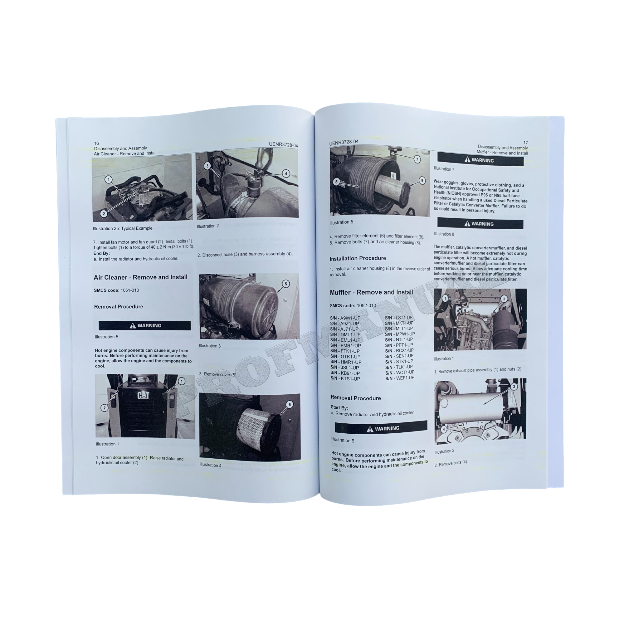 Manual de servicio del cargador Caterpillar 236D 242D 246D 262D Suministro del motor Desmontaje y montaje