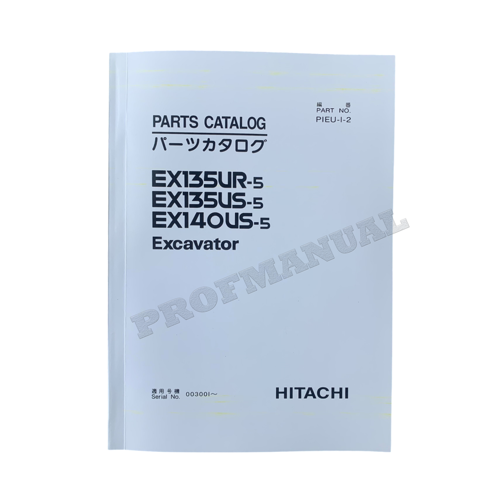 Manual del catálogo de piezas de la excavadora Hitachi EX135UR-5 EX135US-5 EX140US-5