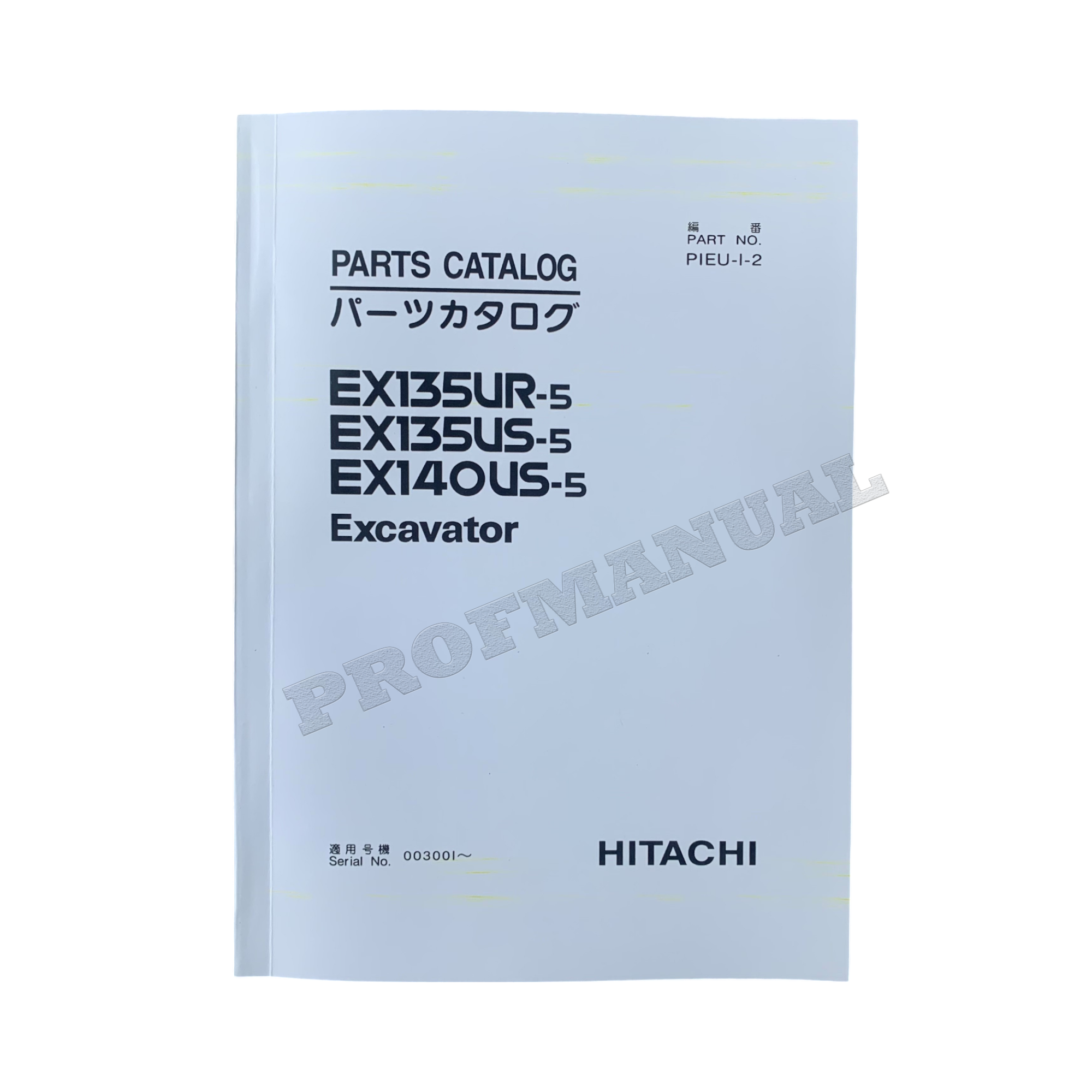 Manual del catálogo de piezas de la excavadora Hitachi EX135UR-5 EX135US-5 EX140US-5