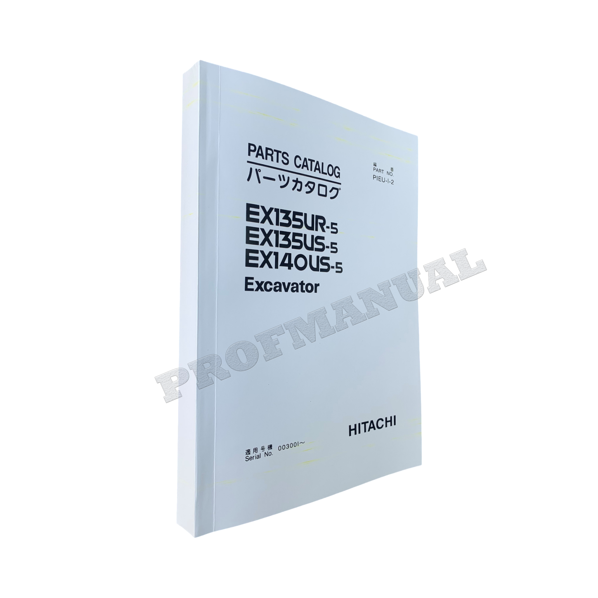 Manual del catálogo de piezas de la excavadora Hitachi EX135UR-5 EX135US-5 EX140US-5