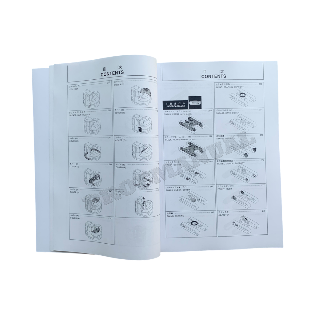 Manual del catálogo de piezas de la excavadora Hitachi EX135UR-5 EX135US-5 EX140US-5