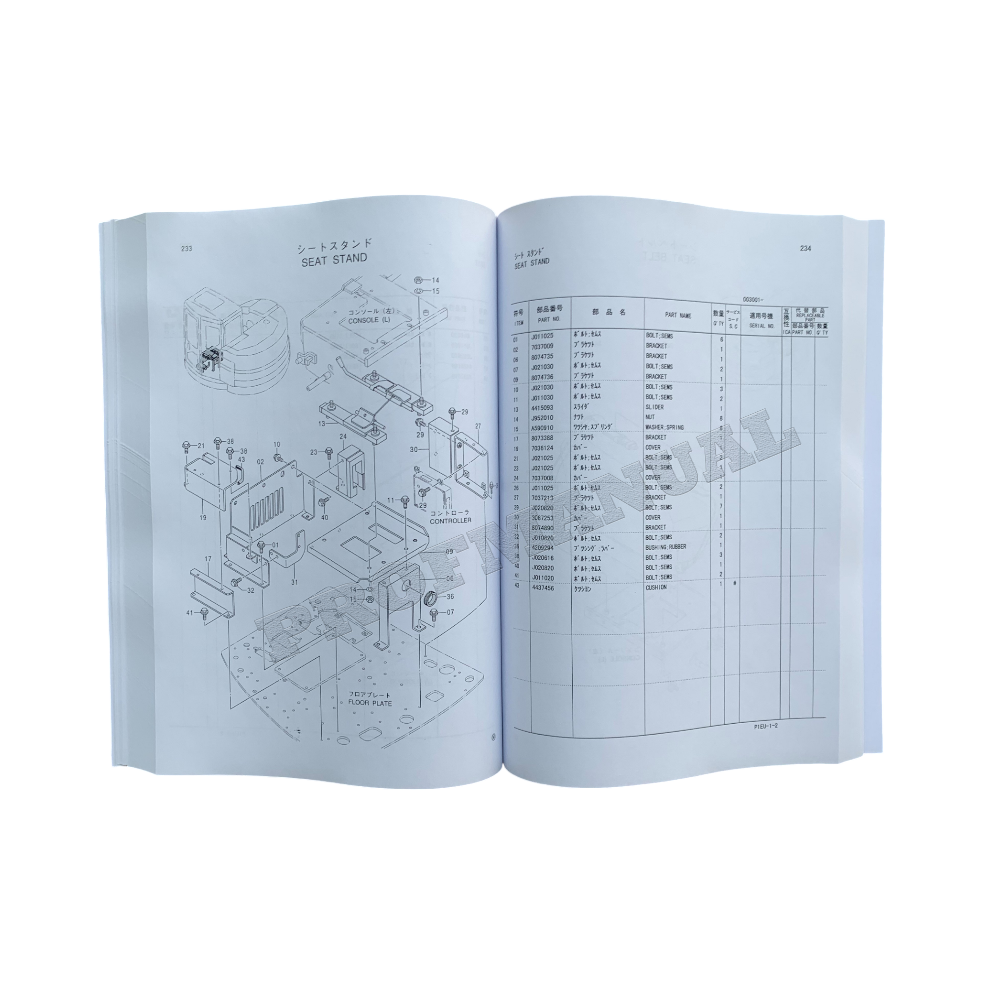 Manual del catálogo de piezas de la excavadora Hitachi EX135UR-5 EX135US-5 EX140US-5
