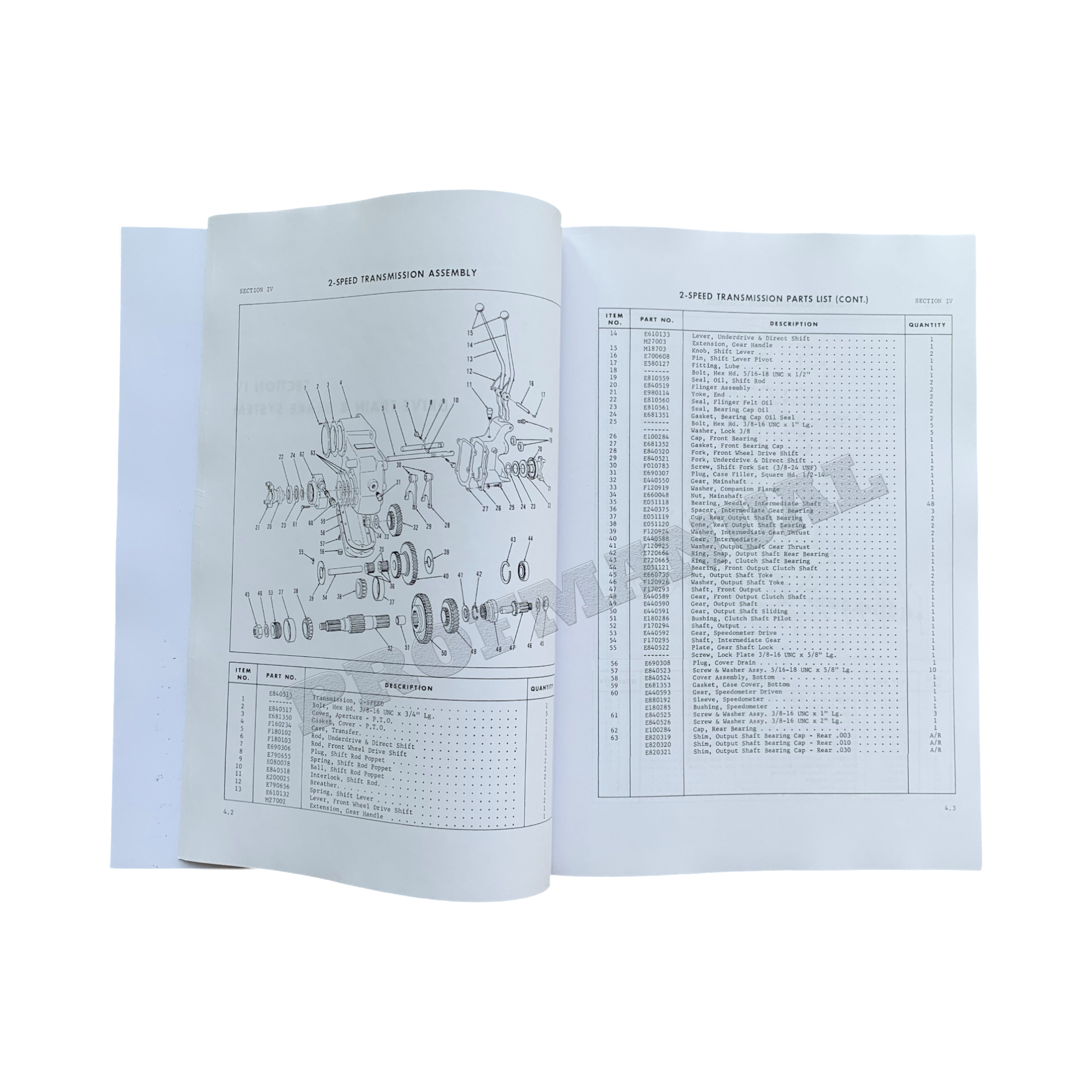 Caterpillar Cat Bros Topeka Mower Off Highway Truck Parts Catalog Manual