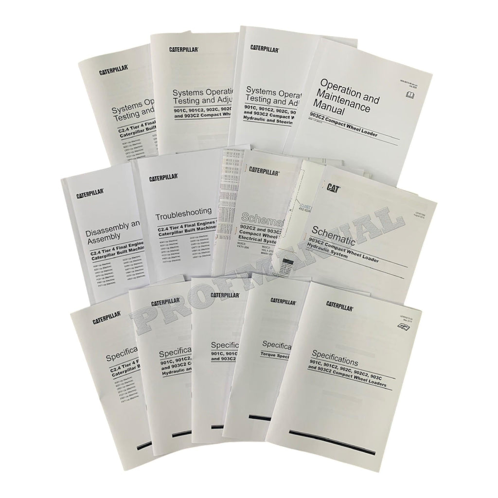 Manual de servicio completo de la CARGADORA DE RUEDAS COMPACTA Caterpillar 903C2 *Enviar número de serie