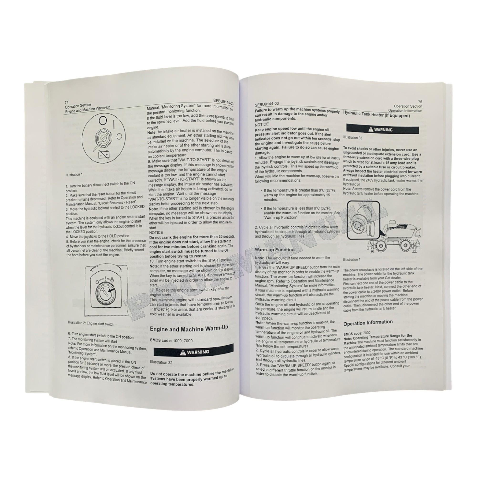 Caterpillar MH3059 Material Handler Operators Maintenance Manual