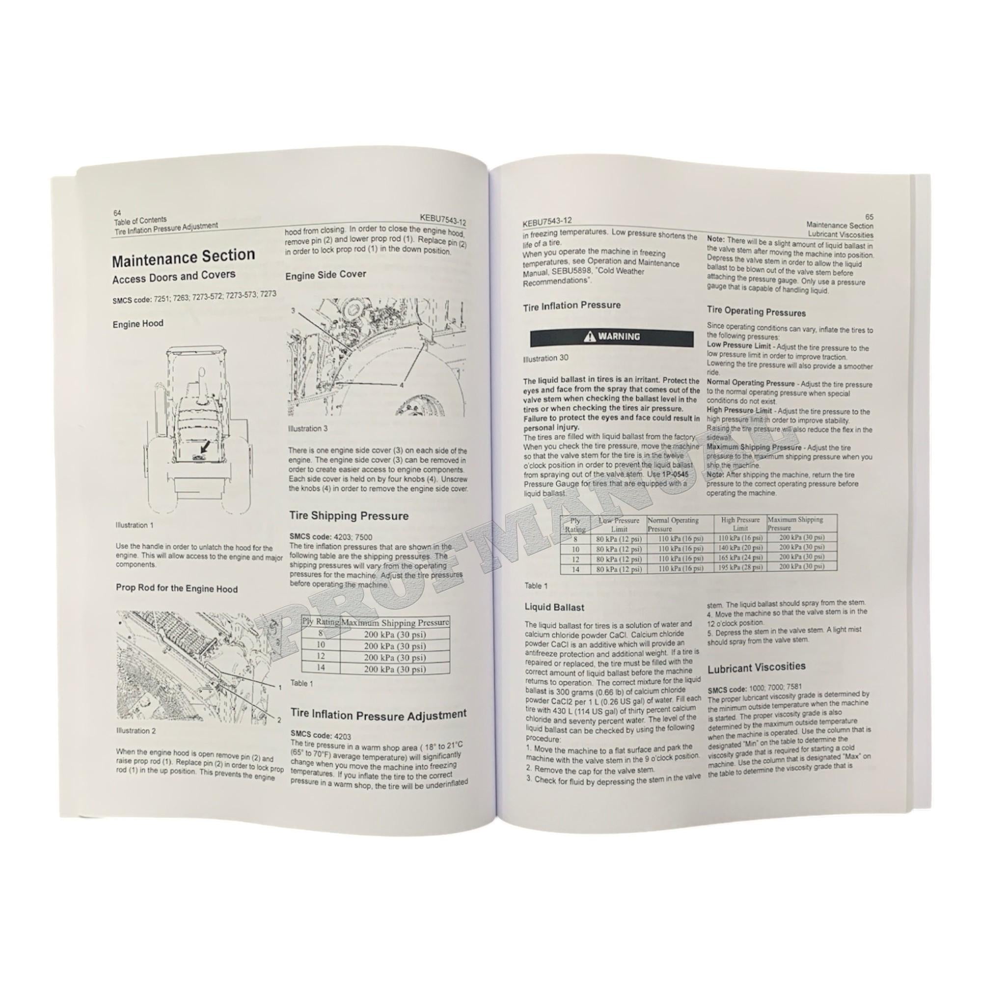 Manual de mantenimiento del operador del compactador vibratorio Caterpillar CP56 CP64 CP74 CP76