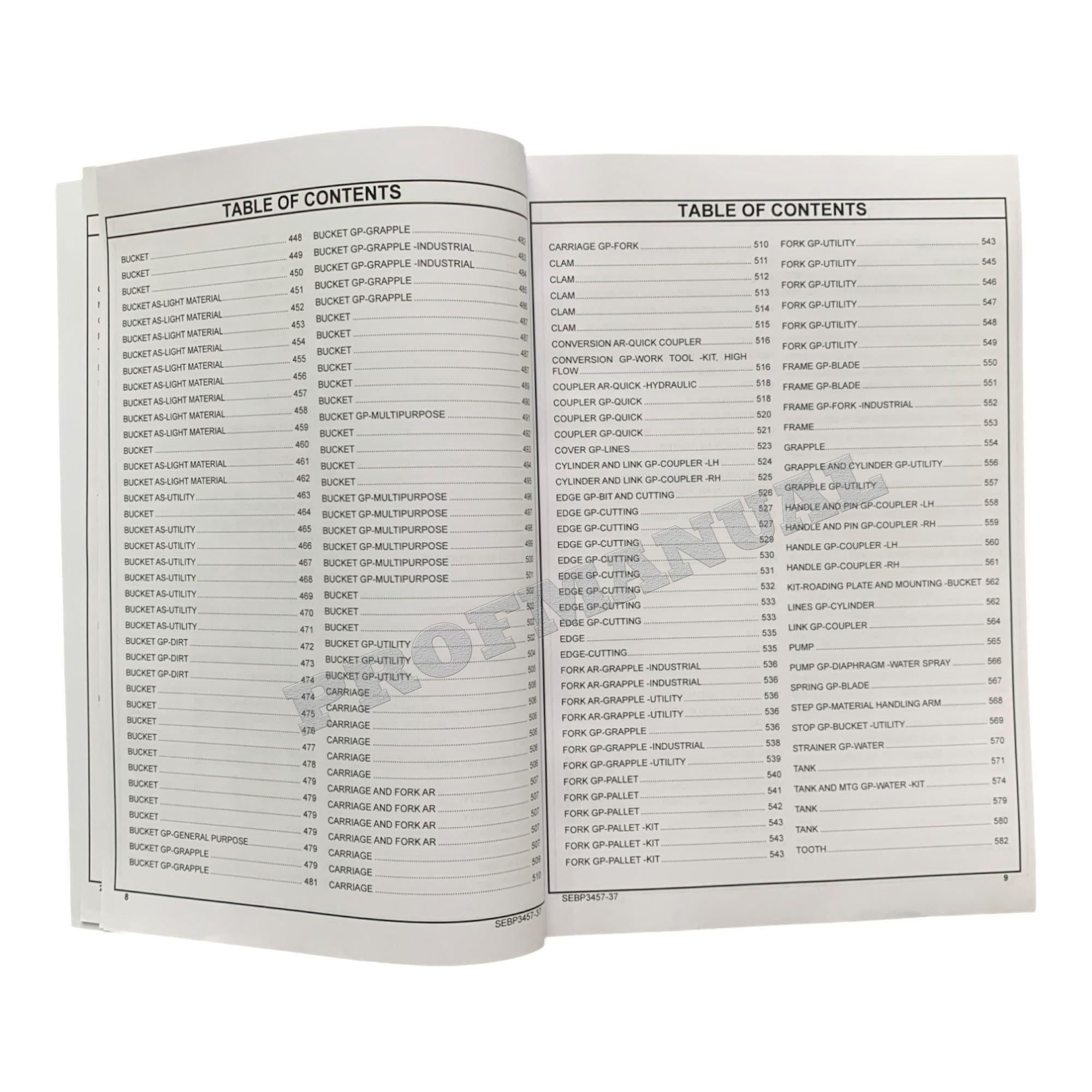 Caterpillar Cat 247 257 Multi Terrain Loader Parts Catalog Manual SN CMM1-UP 3NW1-Up