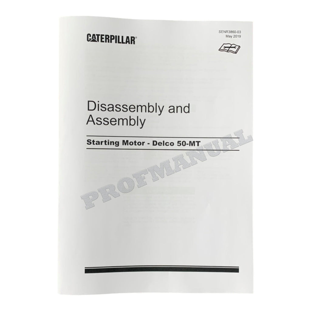 Caterpillar Cat Starting Motor Delco 50-MT Disassembly Assembly Service Manual