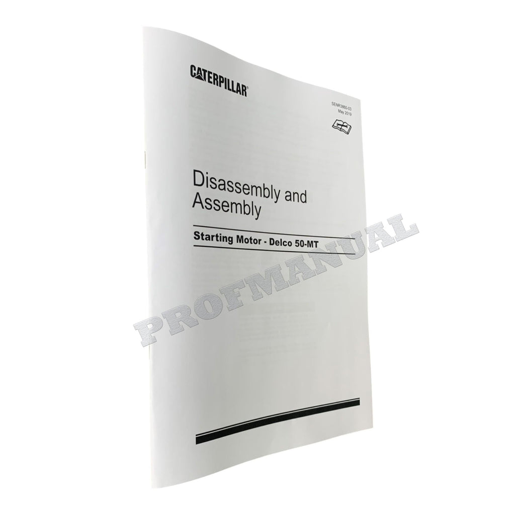 Caterpillar Cat Starting Motor Delco 50-MT Disassembly Assembly Service Manual