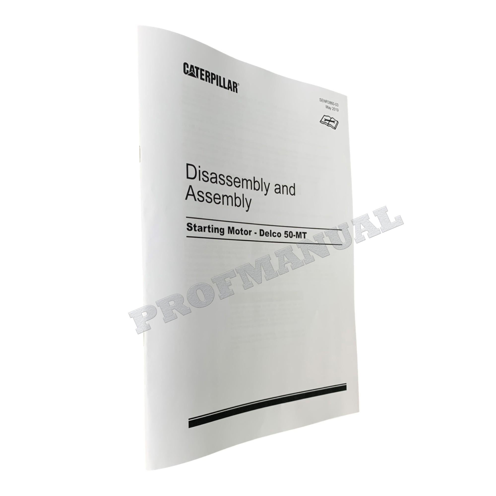 Caterpillar Cat Starting Motor Delco 50-MT Disassembly Assembly Service Manual