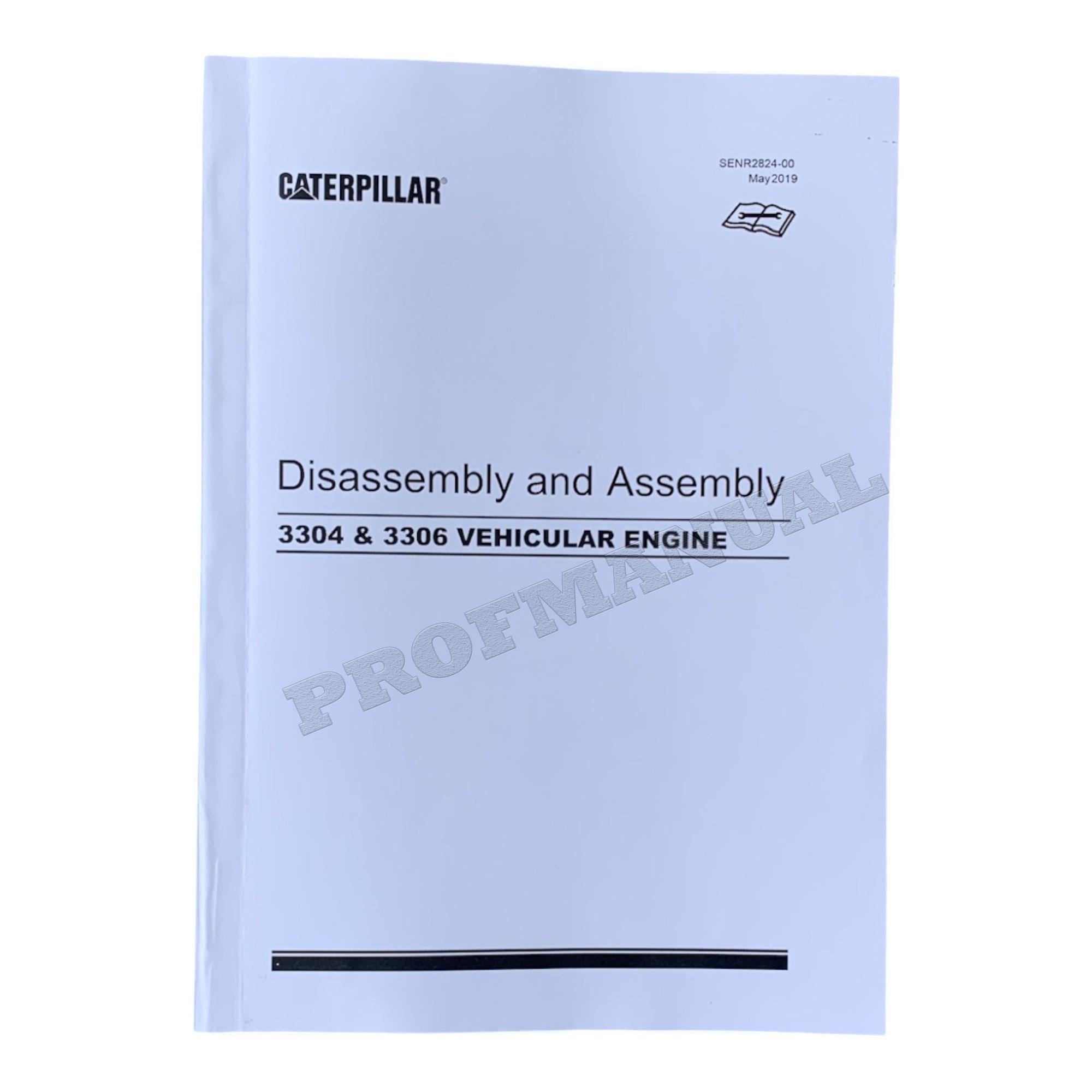 Manual de desmontaje y montaje del motor para vehículos Caterpillar CAT 3304 3306