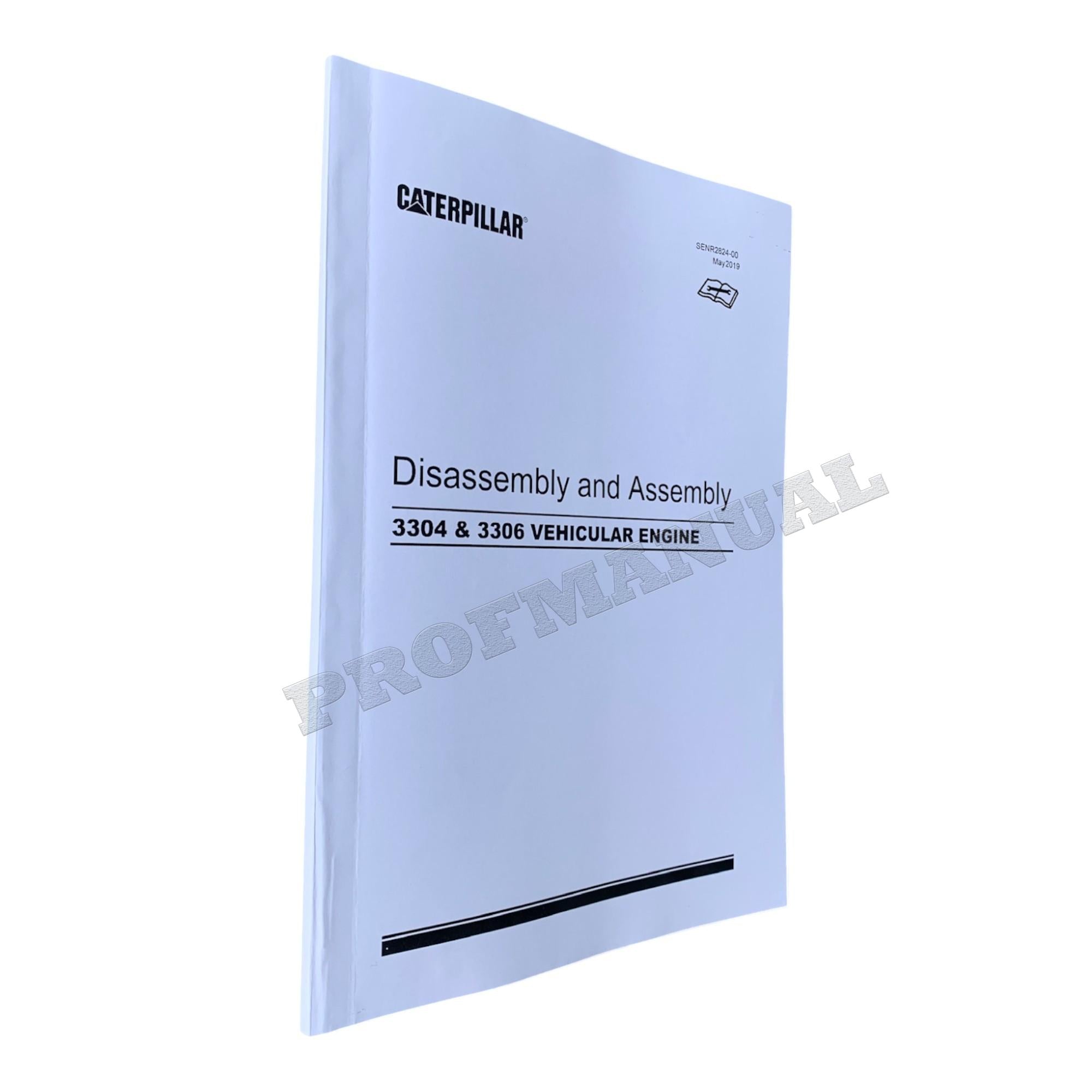 Manual de desmontaje y montaje del motor para vehículos Caterpillar CAT 3304 3306