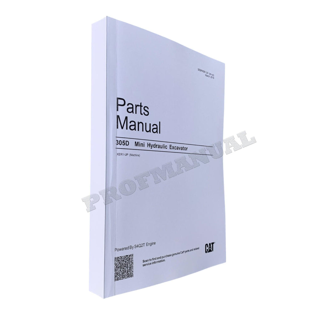 Caterpillar Cat 305D Mini Hydraulic Excavator Parts Catalog Manual