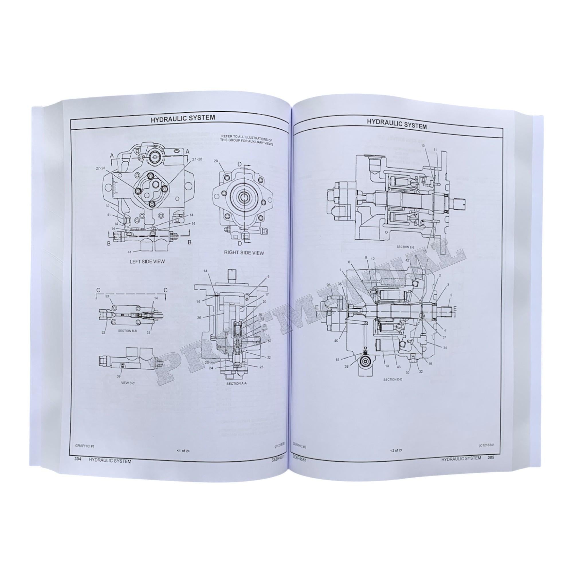 Caterpillar Cat 305D Mini Hydraulic Excavator Parts Catalog Manual