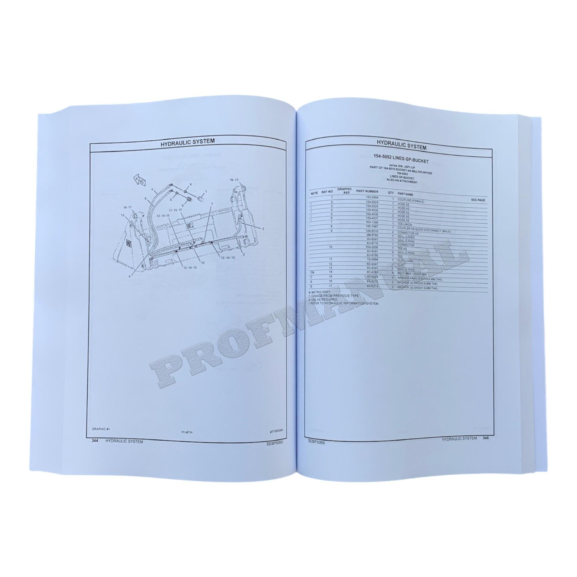 Caterpillar Cat 299C Compact Track Loader Parts Catalog Manual