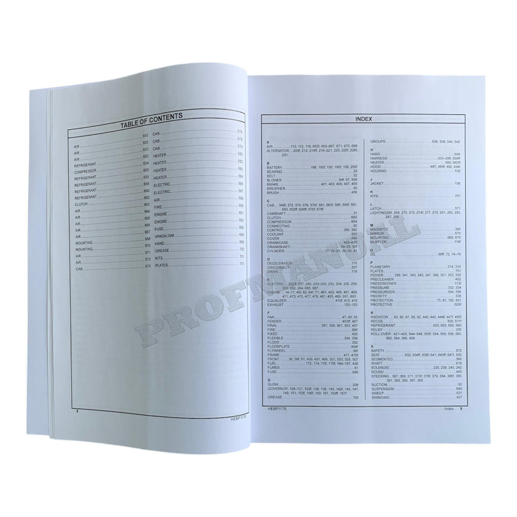 Caterpillar Cat D5B Tractor Power Shift Parts Catalog Manual HEBP1176