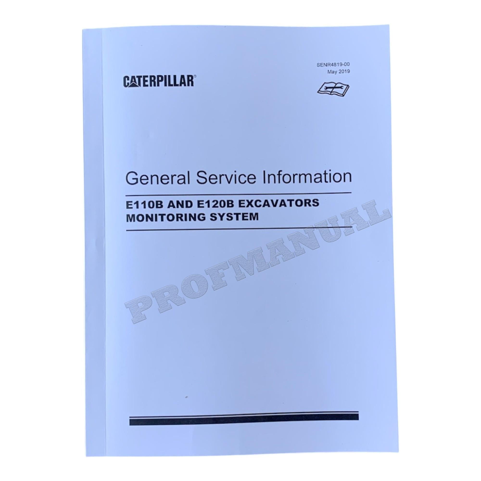 Manual de servicio completo de la EXCAVADORA Caterpillar E120B *Enviar número de serie