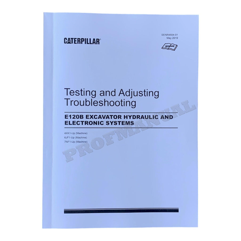 Manual de servicio completo de la EXCAVADORA Caterpillar E120B *Enviar número de serie
