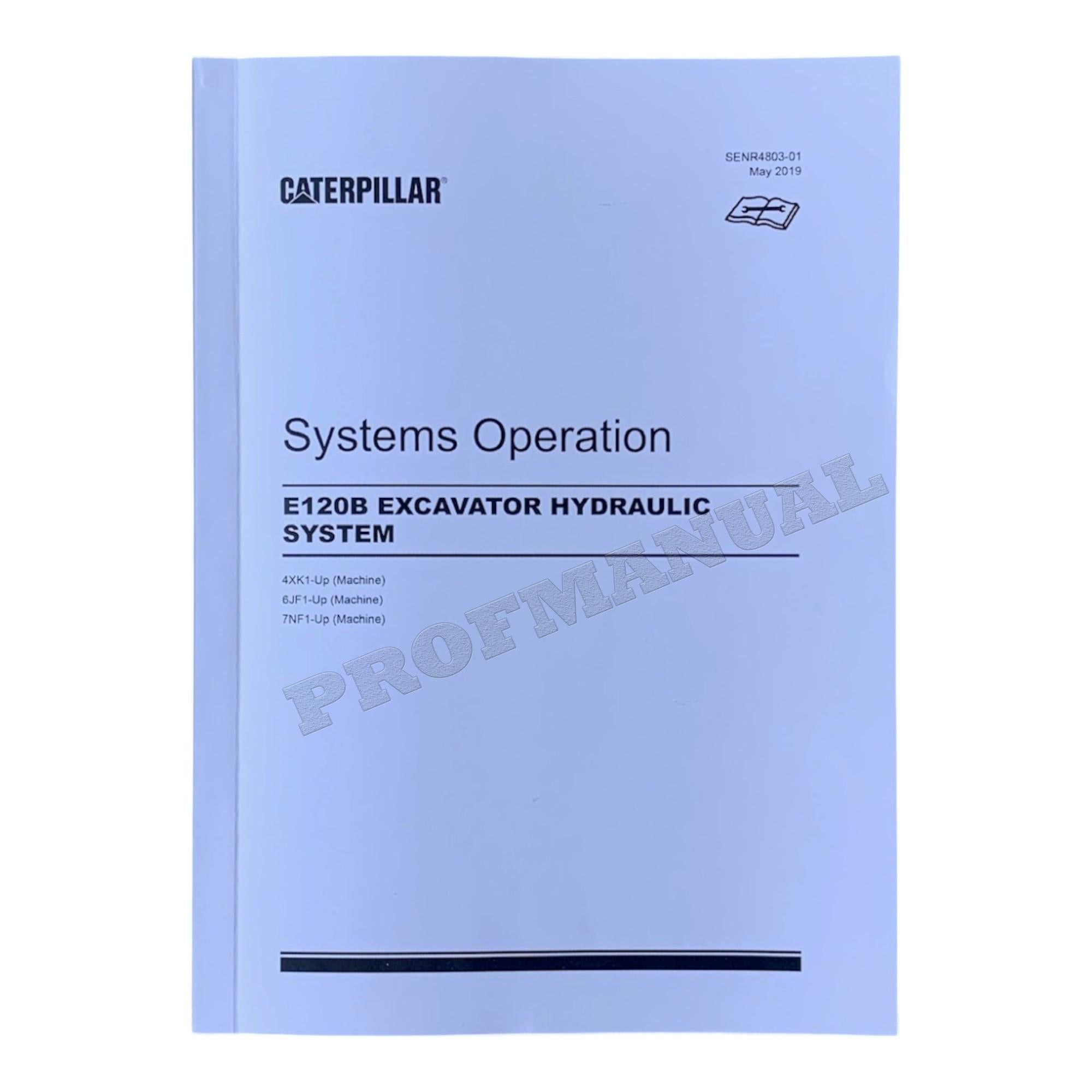 Manual de servicio completo de la EXCAVADORA Caterpillar E120B *Enviar número de serie