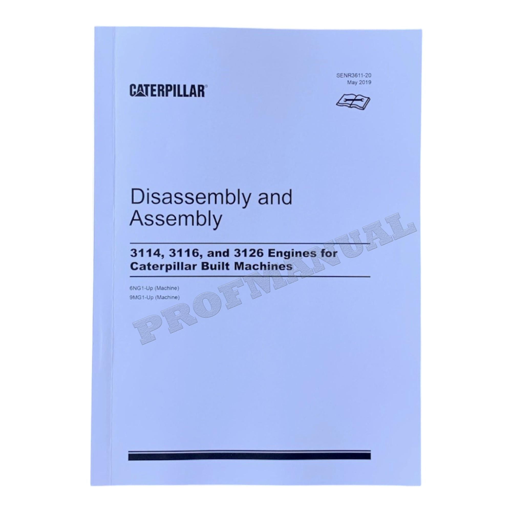 Caterpillar 3114 3116 3126 Engine Disassem Assem Test Adjust Service Manual SET 3 BOOKS
