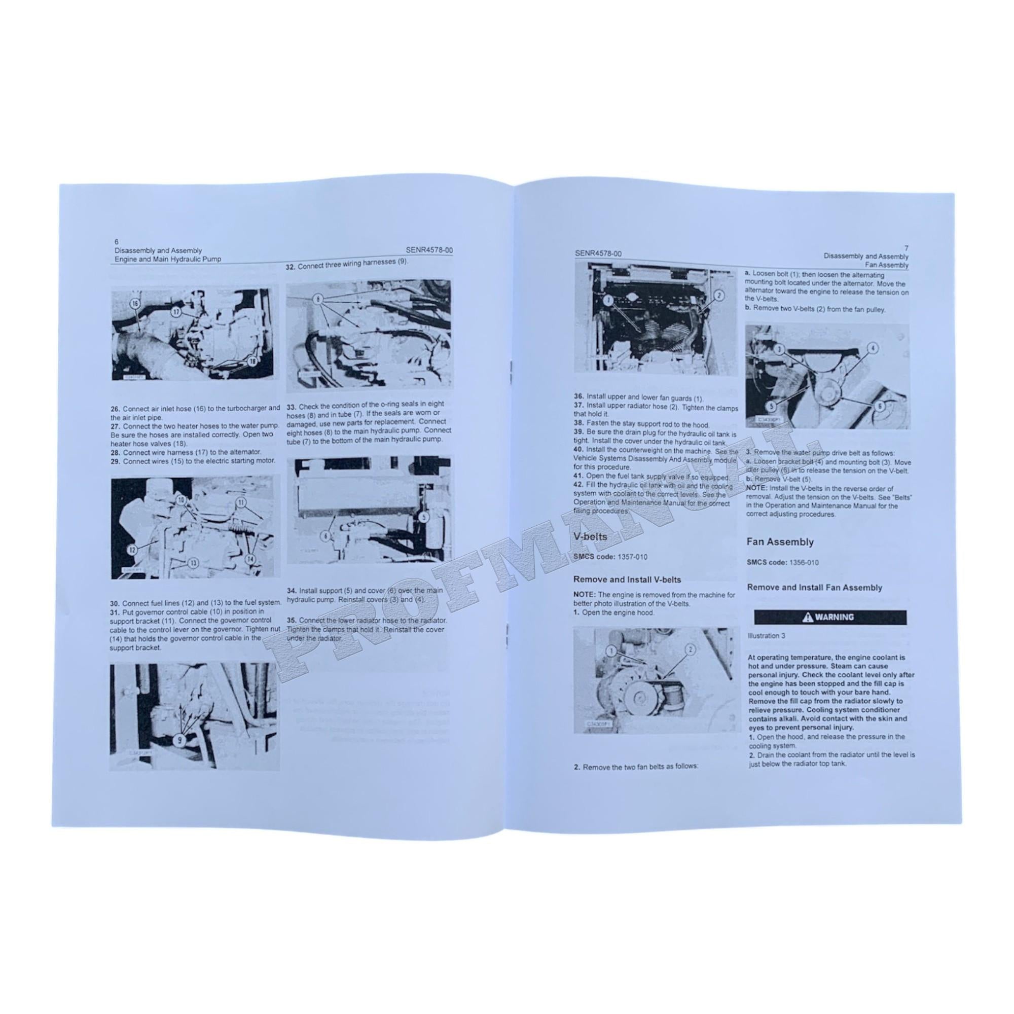 Caterpillar 3114T ENGINE SUPPL E110B E120B EXCAVATOR Disassembly Assem Manual