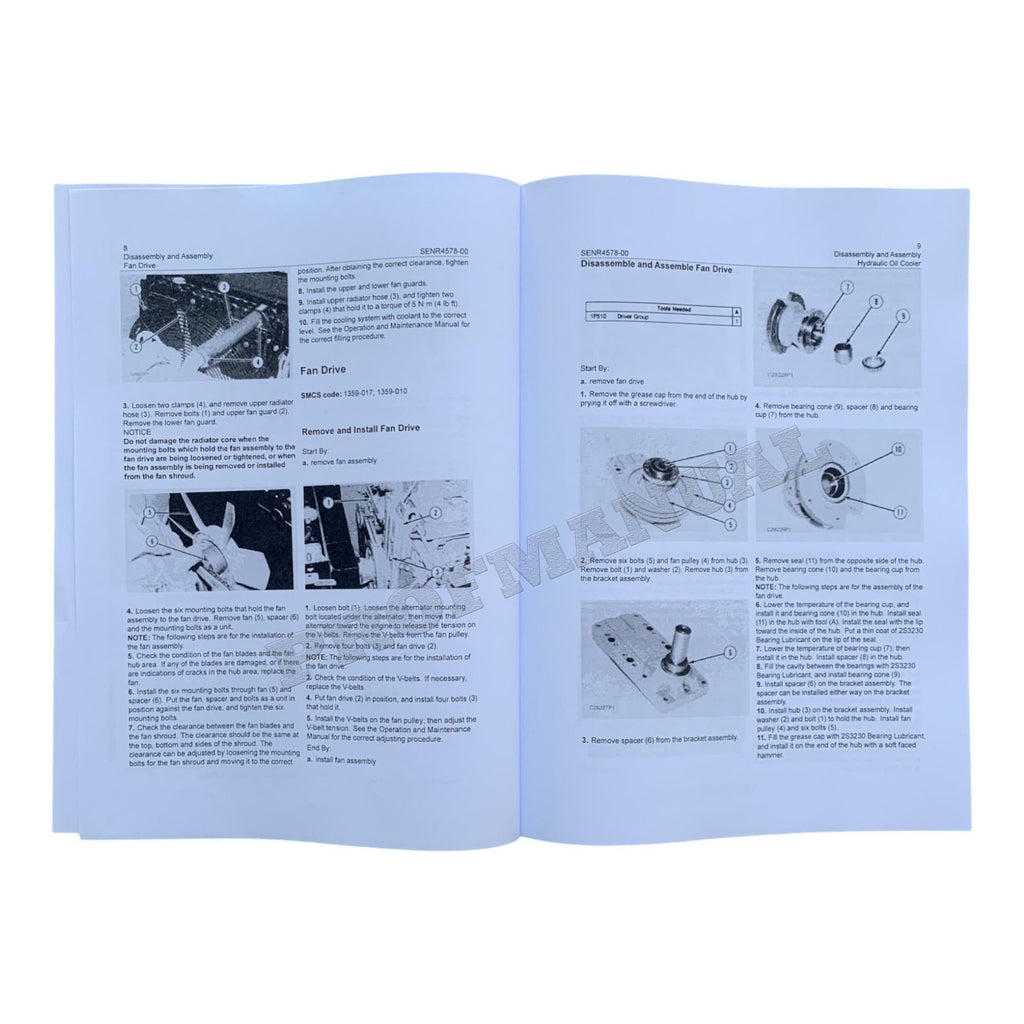 Caterpillar 3114T ENGINE SUPPL E110B E120B EXCAVATOR Disassembly Assem Manual