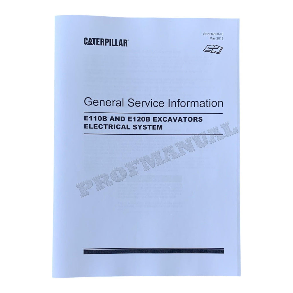 Manual de servicio completo de la EXCAVADORA Caterpillar E120B *Enviar número de serie