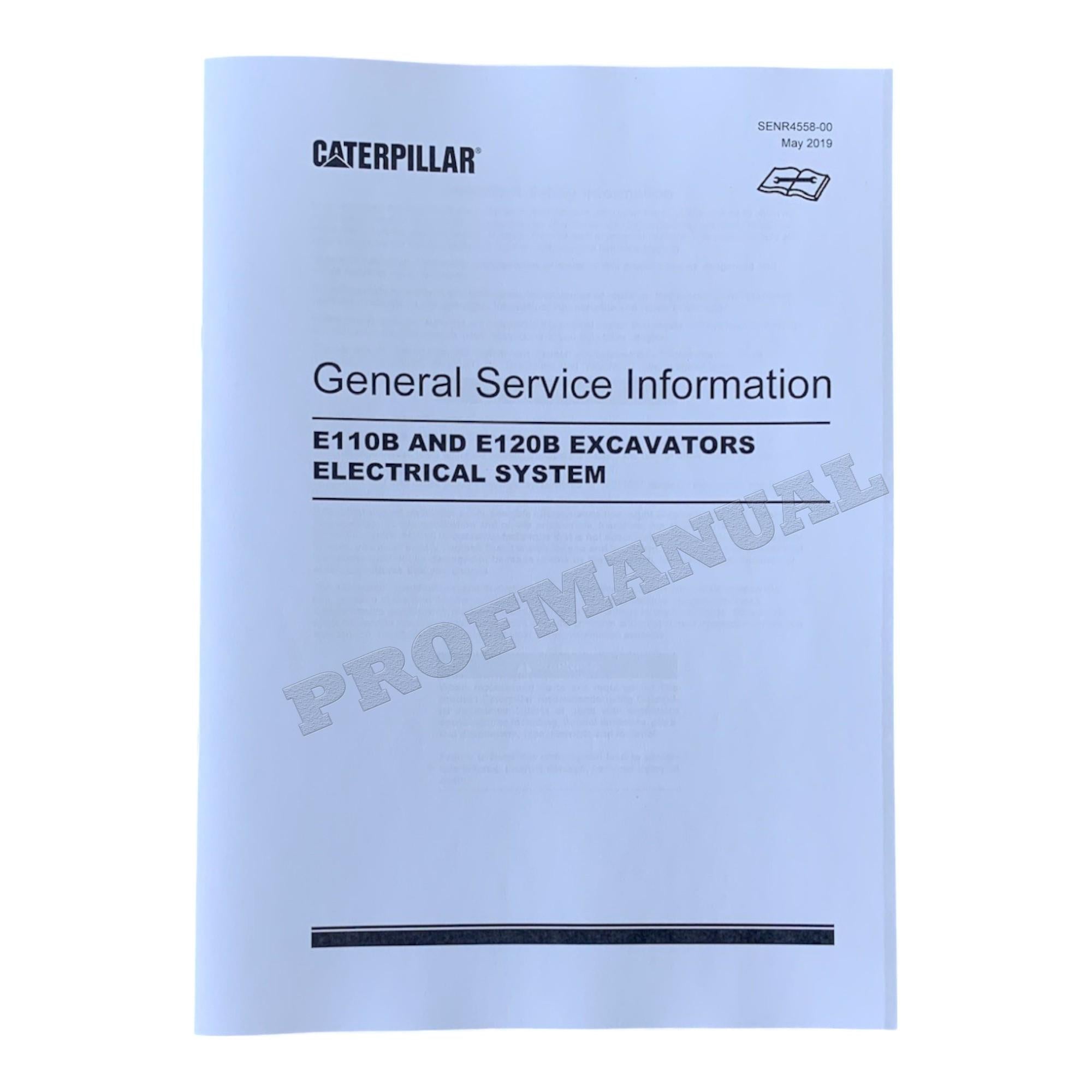 Manual de servicio completo de la EXCAVADORA Caterpillar E120B *Enviar número de serie