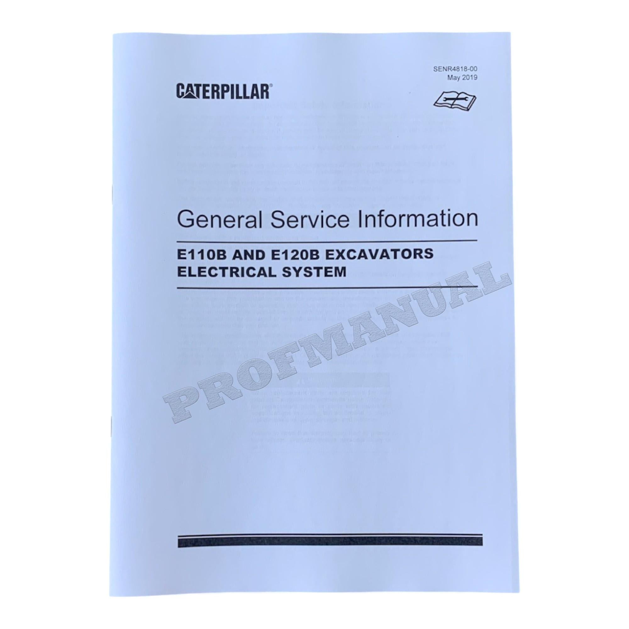 Manual de servicio completo de la EXCAVADORA Caterpillar E120B *Enviar número de serie