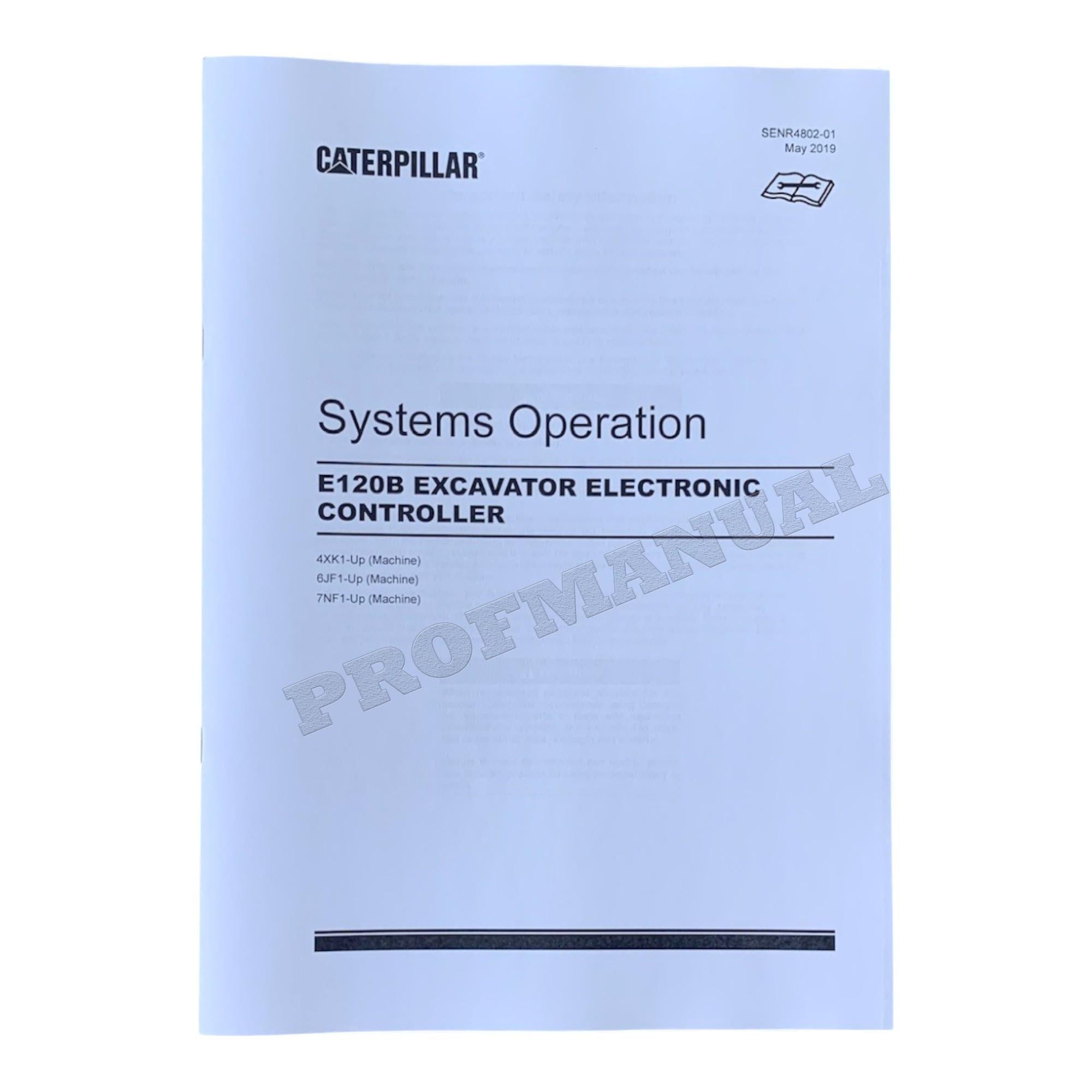 Manual de servicio completo de la EXCAVADORA Caterpillar E120B *Enviar número de serie