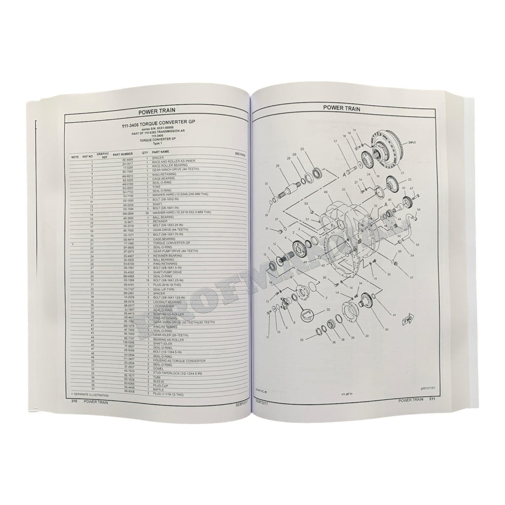 Caterpillar Cat 518C Grapple Skidder Parts Catalog Manual