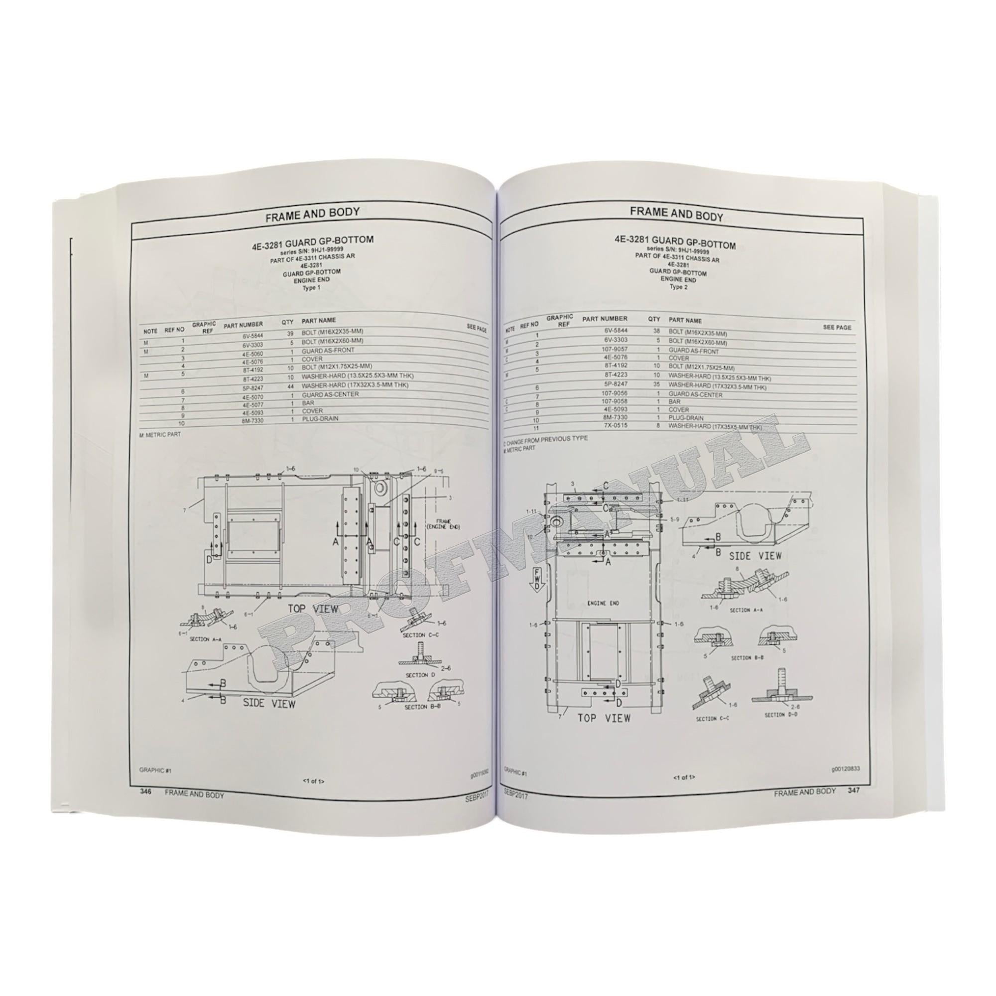 Caterpillar Cat 518C Grapple Skidder Parts Catalog Manual