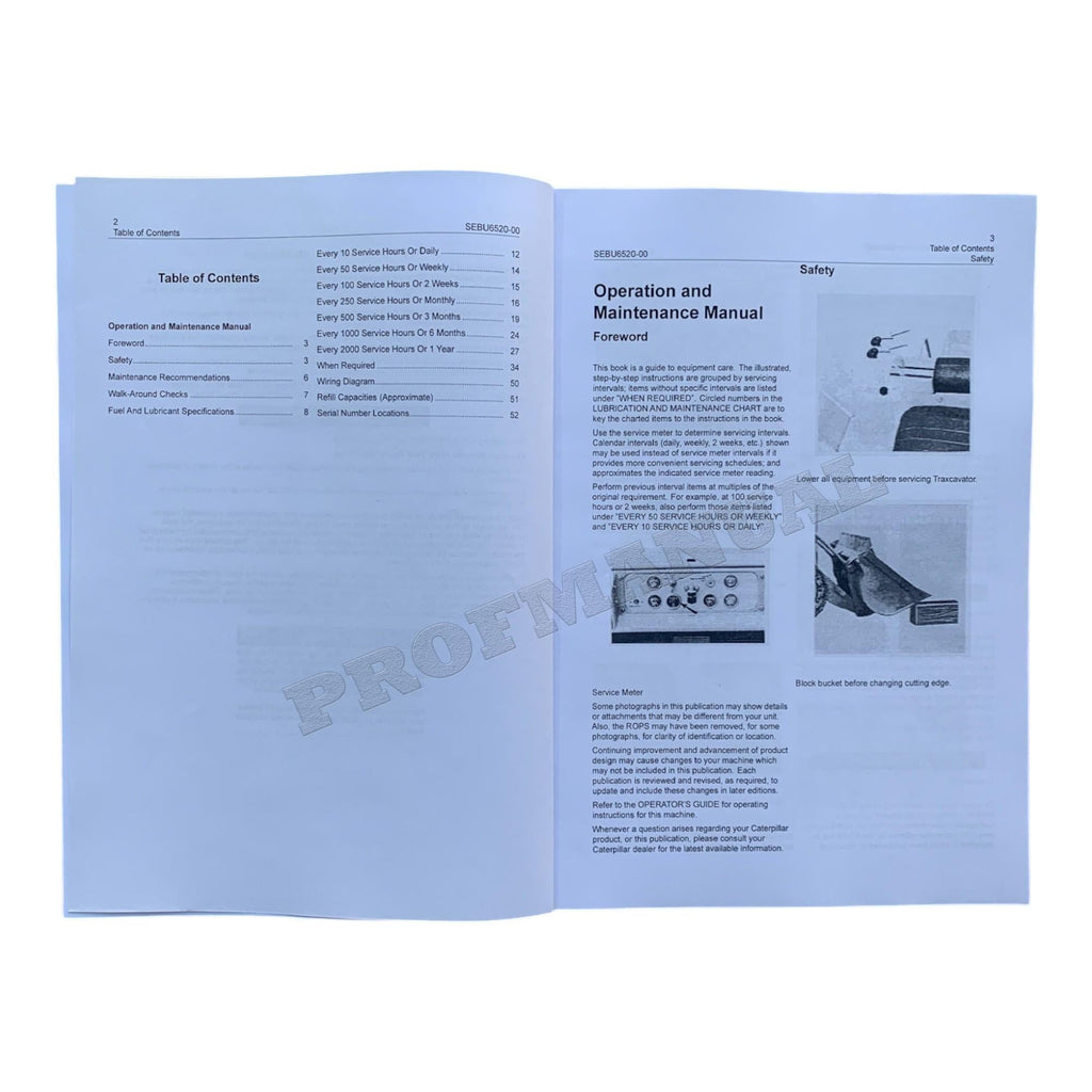 Caterpillar 955 Traxcavator Operators Maintenance Manual SEBU6520