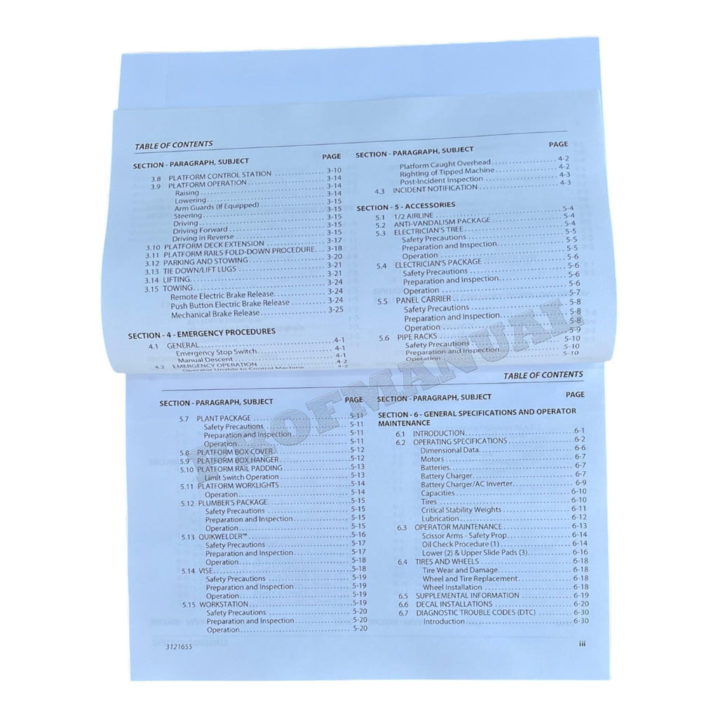 JLG 1930ES 2032ES 2632ES 2646ES 3246ES Scissor Lift Operators Manual 3121655