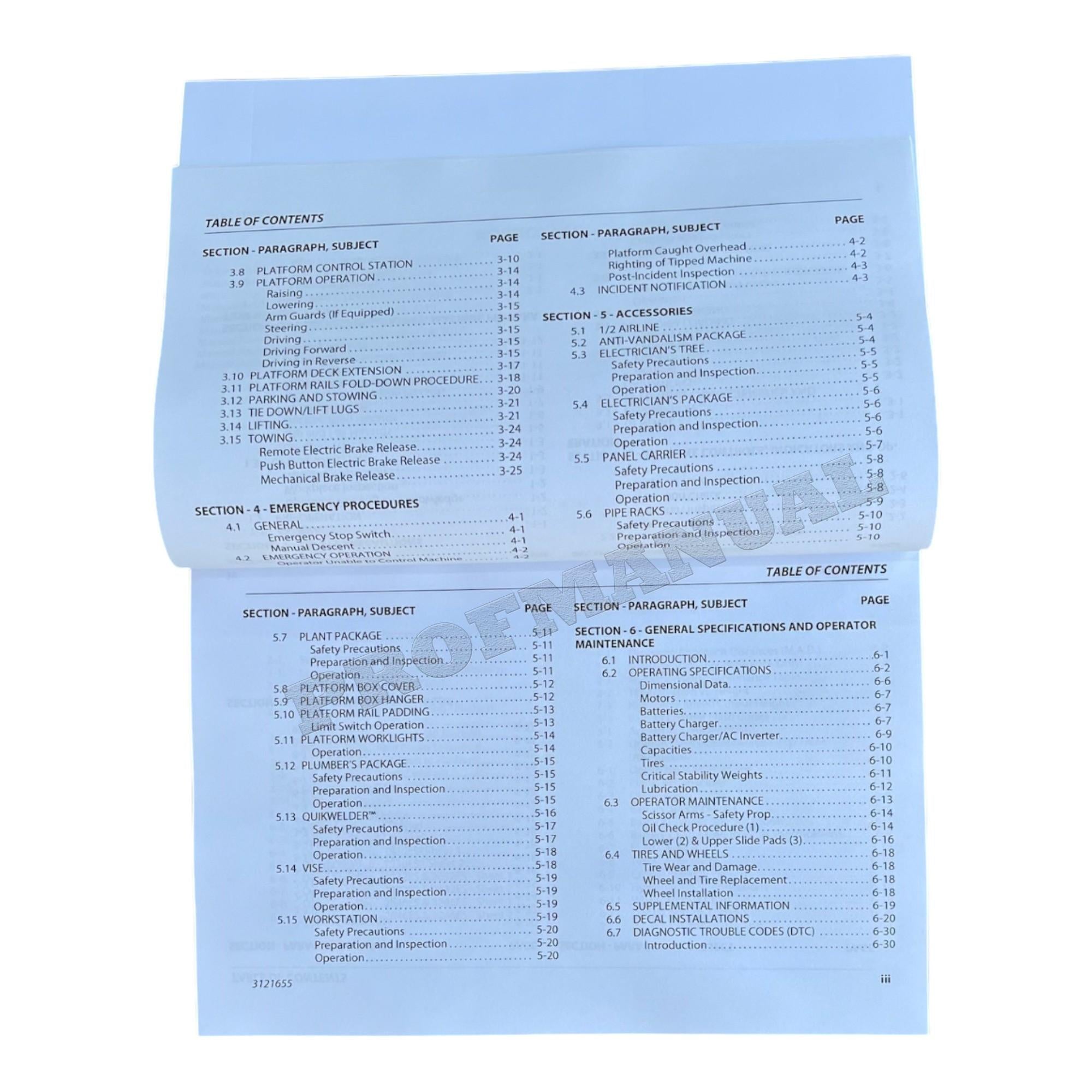 JLG 1930ES 2032ES 2632ES 2646ES 3246ES Scissor Lift Operators Manual 3121655