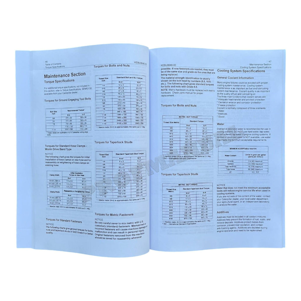 Caterpillar Cat RM 350 Reclaimer Operators Maintenance Manual KEBU0640
