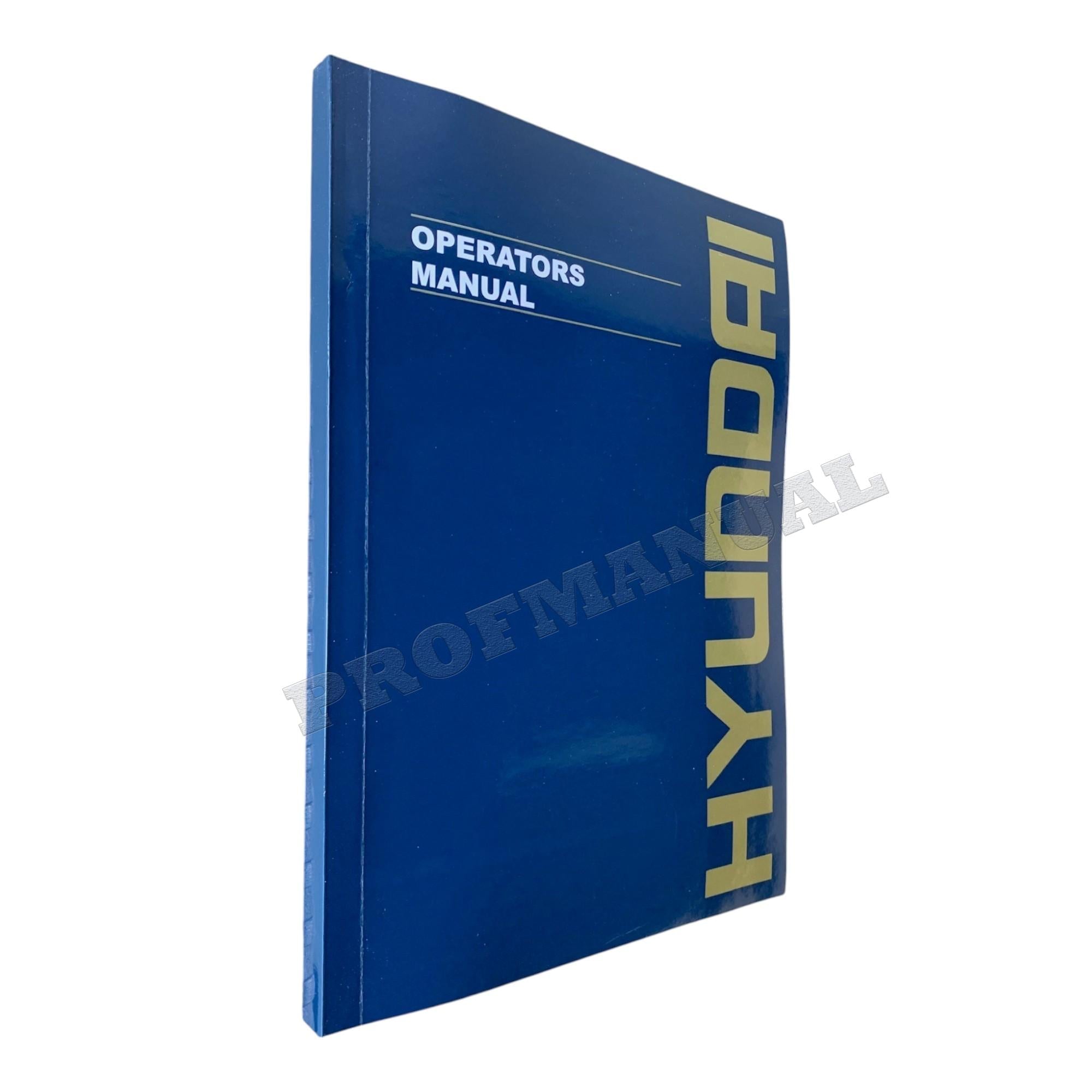 Hyundai HX220 L CRAWLER EXCAVATOR Operators Maintenance Manual