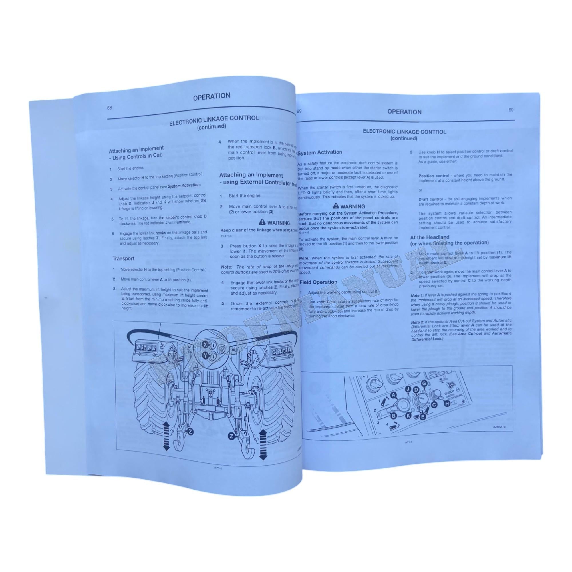 JCB 3155 3185 Fastrac Tractor Operators Manual 1471