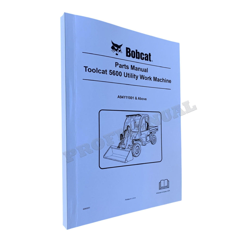 Bobcat 5600 Toolcat Work Machine Parts Catalog Manual A94Y11001-