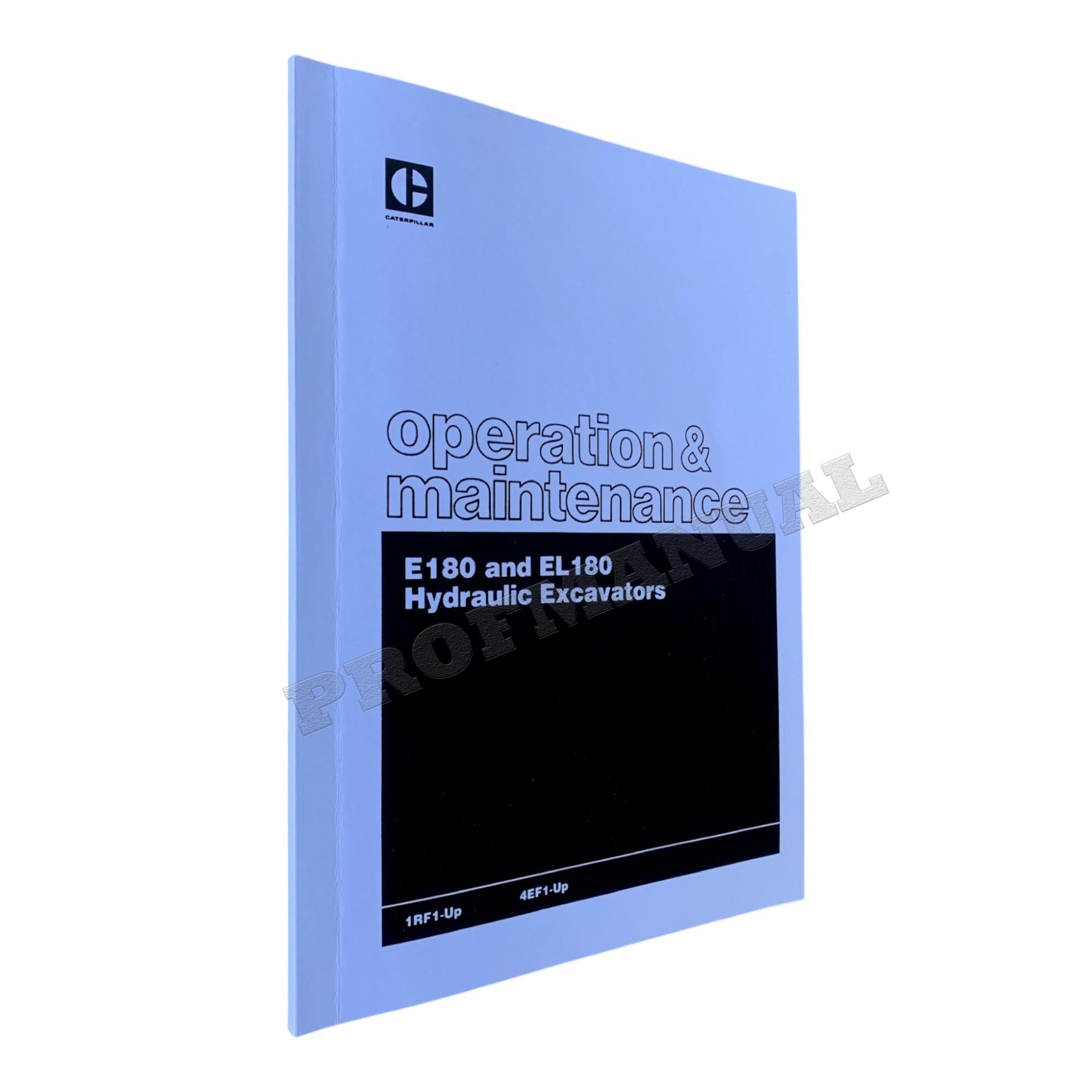 Manual de mantenimiento del operador de la excavadora hidráulica Caterpillar E180 EL180