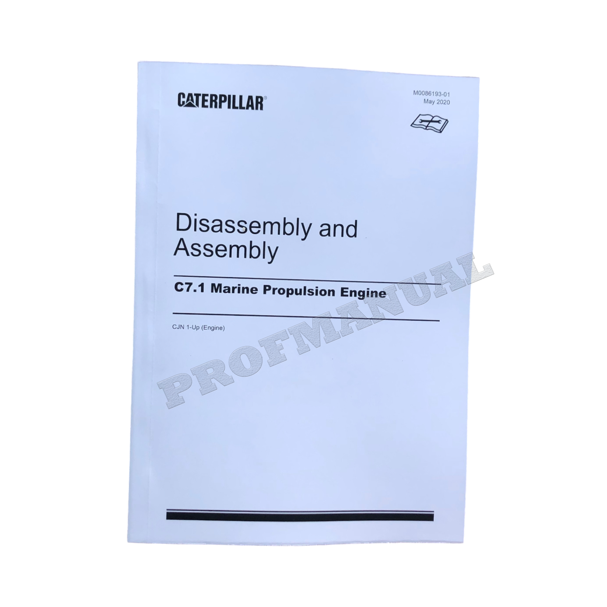 Caterpillar Cat C7.1 Marine engine Disassem Assembly Service Manual SN GJN1-