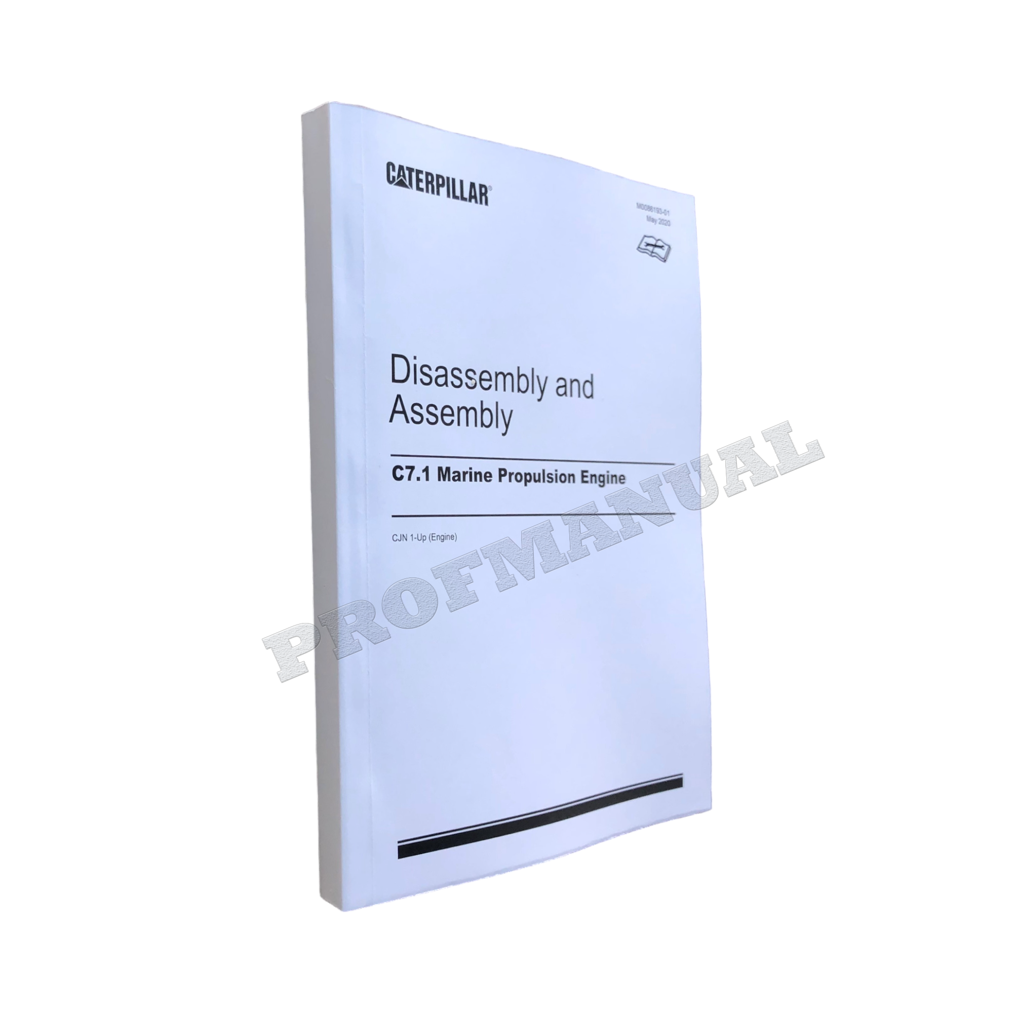 Caterpillar Cat C7.1 Marine engine Disassem Assembly Service Manual SN GJN1-