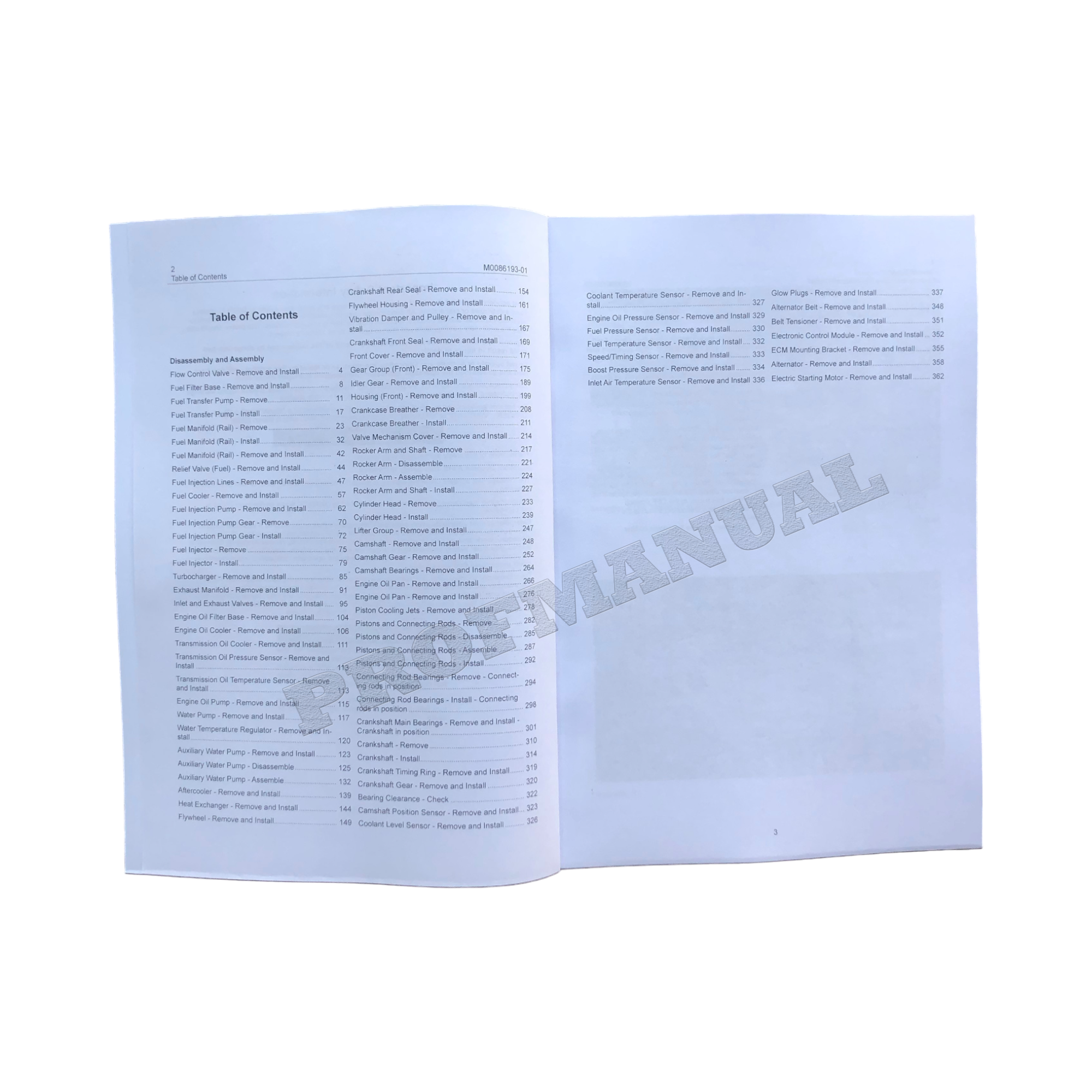 Caterpillar Cat C7.1 Marine engine Disassem Assembly Service Manual SN GJN1-
