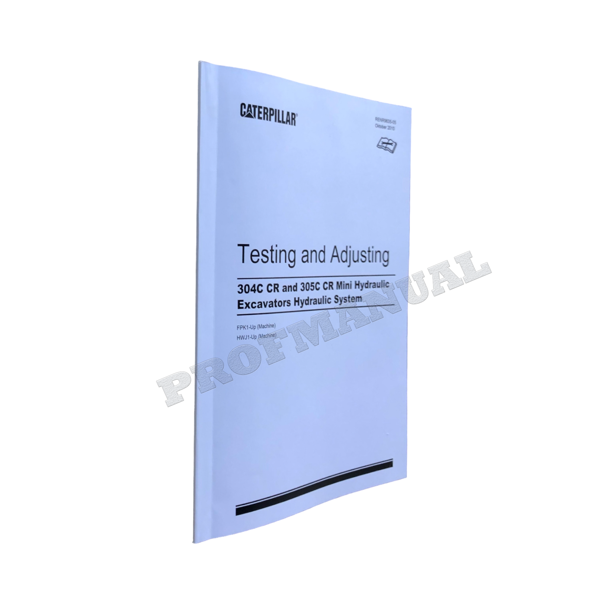 Caterpillar 304C 305C Excavator Testing and Adjusting Service Manual