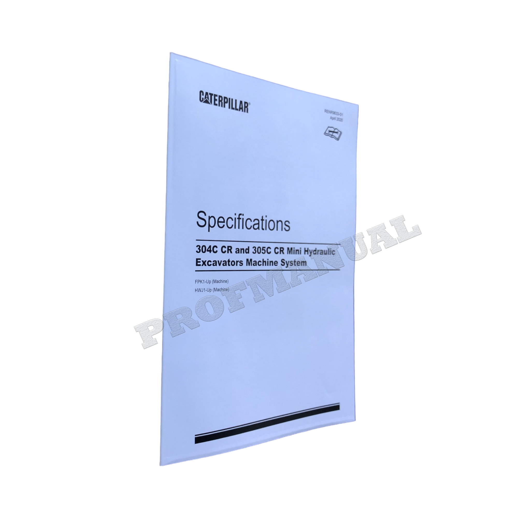 Especificaciones del manual de servicio de la excavadora Caterpillar 304C 305C